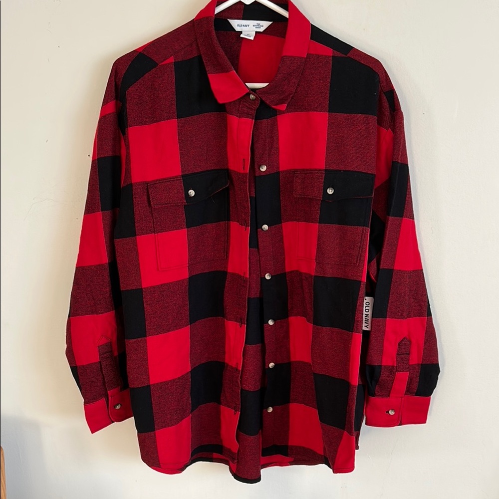Old Navy NWT Buffalo plaid flannel shirt